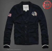 heren abercrombie and fitch truien cardigan knop chief head flag donkerblauw Overhemd Knutselen gzbrw727